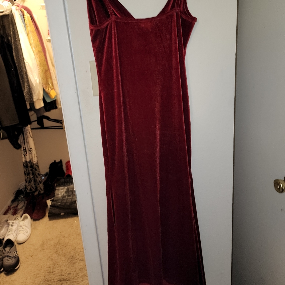 Velvet drape Dress